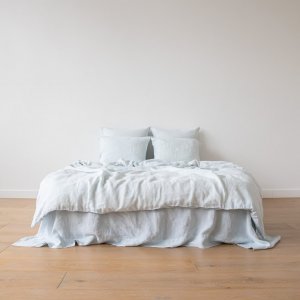 Juego de cama de lino Ice Blue