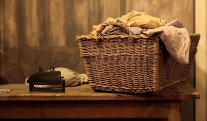 Cuidados del lino con pinzas de madera