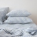 Fundas de almohada y ropa de cama de lino Blue Ticking Stripe